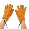 Thickened Full Finger Warmer Heated Gloves Touch Screen Knitted Gloves Winter Electric Mitten