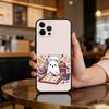 Милый Призрачный Хэллоуинский Чехол Для Телефона iPhone 17,16,15,14,13,12,11 Plus,Pro Max,Мягкий Силиконовый Черный Чехол
