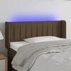 VidaXL LED Headboard Bedroom Furniture Single Bed Accessory Headboard Interior Dark Brown 3123467