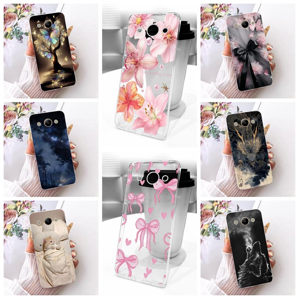 Casing For Huawei Y3 2018 Cover For Huawei Y3 2017 Case Aesthetic Luxury Cute Cat Fashion Butterfly Funny Painted Casing