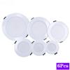 6pcs/lot LED Downlight 3W 5W 7W 9W 12W 15W AC220V 240V Warm Cold White Recessed LED Lamp Spot Light Led Bulb For Bedroom Kitchen
