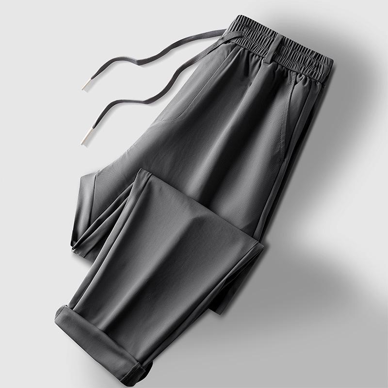 Мужские летние легкие эластичные деловые брюки Ice Silk для всех возрастов