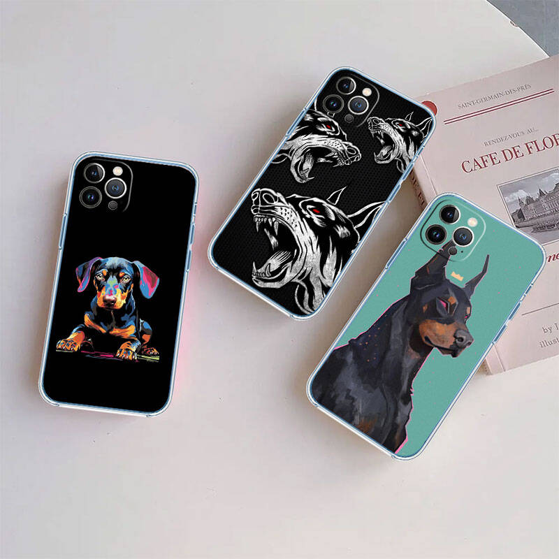 MH42 Dobermann Dog Phone Case for Motorola Edge 20 30 S30 40 50 Fusion Lite Plus Pro Neo Ultra One Power Action Macro Hyper Vision Zoom
