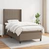 Maison Exclusive - Sommier À Lattes De Lit Avec Matelas Taupe 100x200 Cm Tissu