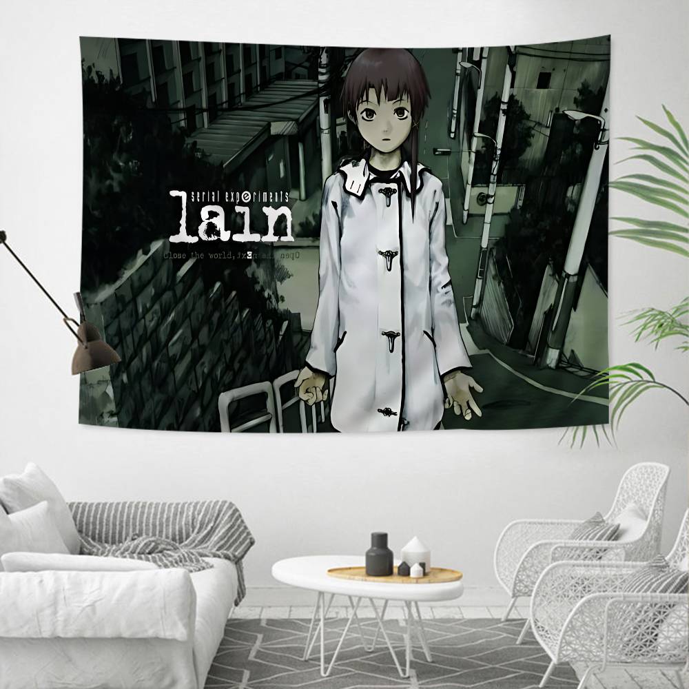 Serial Experiments Lain Cartoon Tapestry Home Decoration Hippie Bohemian Decoration Divination Home Decor