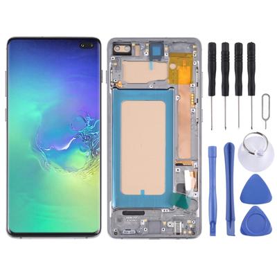 TFT ЖК-экран для Samsung Galaxy S10 + SM-G975, дигитайзер в сборе с рамкой, не поддерживает идентификацию отпечатков пальцев