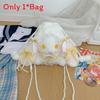 Drawstring Tie Bow Rabbit Shoulder Bag Backpack For Casual Outings Gift Cute