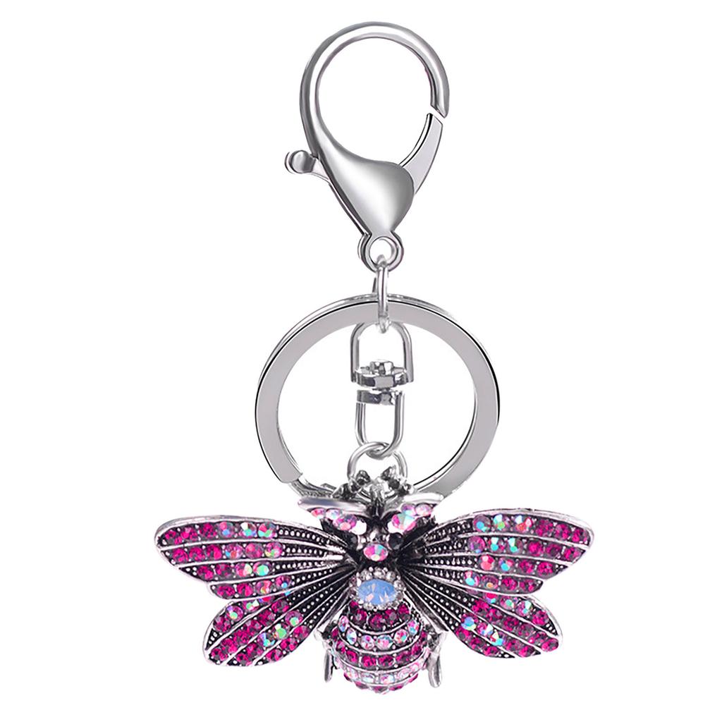 Creative Diamond Butterfly Keychain Exquisite Key Ring Pendant