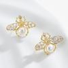 Серьги Personality Cute Bee Pearl Commuter Light Luxury Jane Premium Temperament Серьги