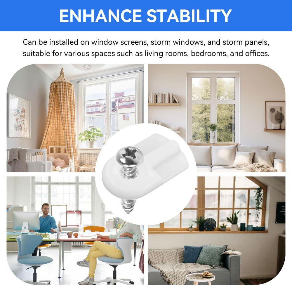 12/20/30/50Pcs Windproof Mesh Screen Holder for Securing Window Screens and Storm