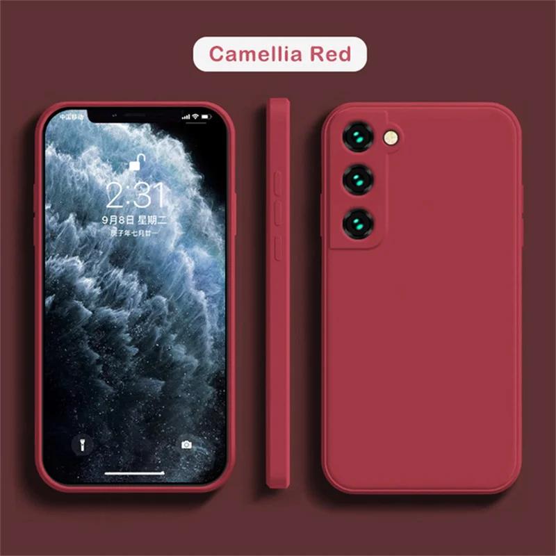 Оригинальный чехол из жидкого силикона для Samsung Galaxy S25 S24 S23 S22 S21 S20 S8 Plus UItra Galaxy A51 A52 A71 Ударопрочный мягкий чехол