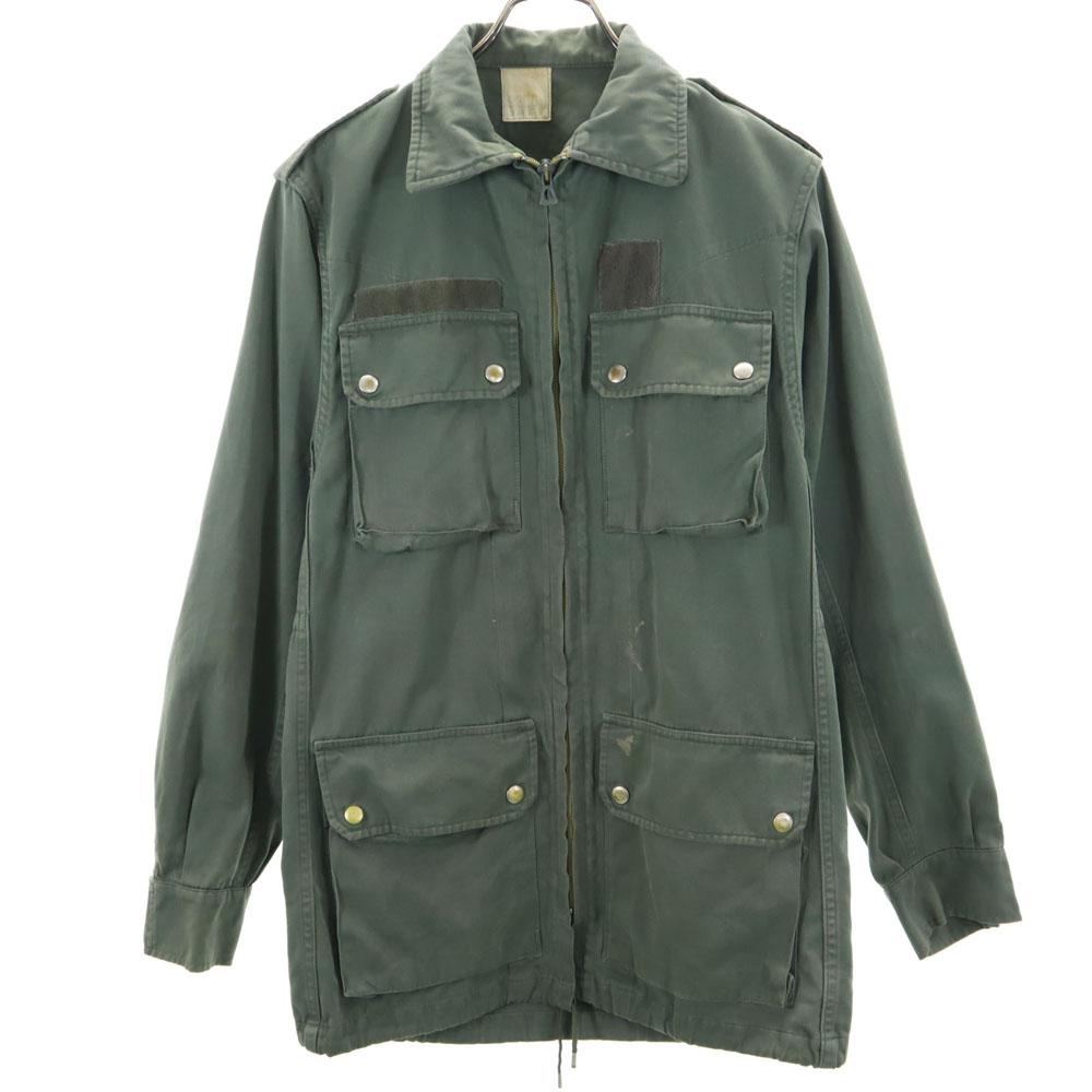FRENCH ARMY 70s Vintage Military Jacket 92LGM Field Herringbone Twill Men's Used