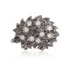 Cute Hedgehog Vintage Silver Color Plated Opal Rhinestones Animal Brooch Pins For Women Men Party Scarf Badge Decoration