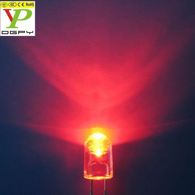 dip 546 5mm red oval led diode