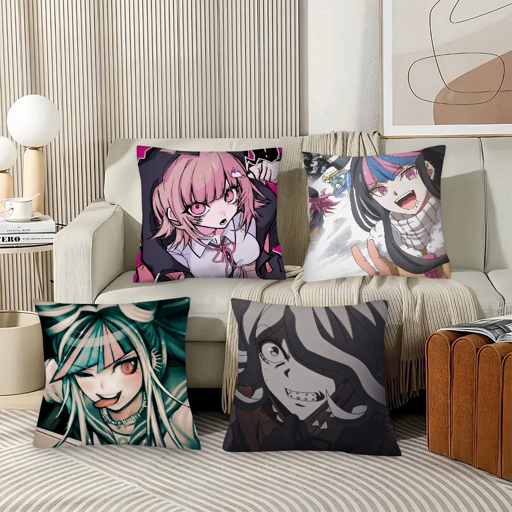 1 шт. Аниме D-Danganronpas-Милая наволочка Модная квадратная наволочка Спальня Диван Комната Ins Декор Отдых