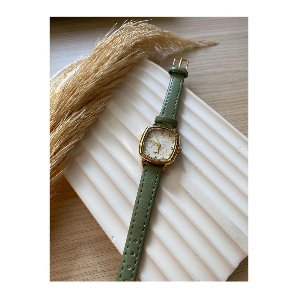 Винтажные женские наручные часы Bs Stilll с кварцевым кожаным ремешком в стиле ретро, ​​1 шт.