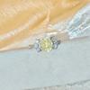 Sweet 925 Sterling Silver Light Luxury Rose Cut High Carbon Diamond Ring Sweet Candy Shape Cute JewelryGood product