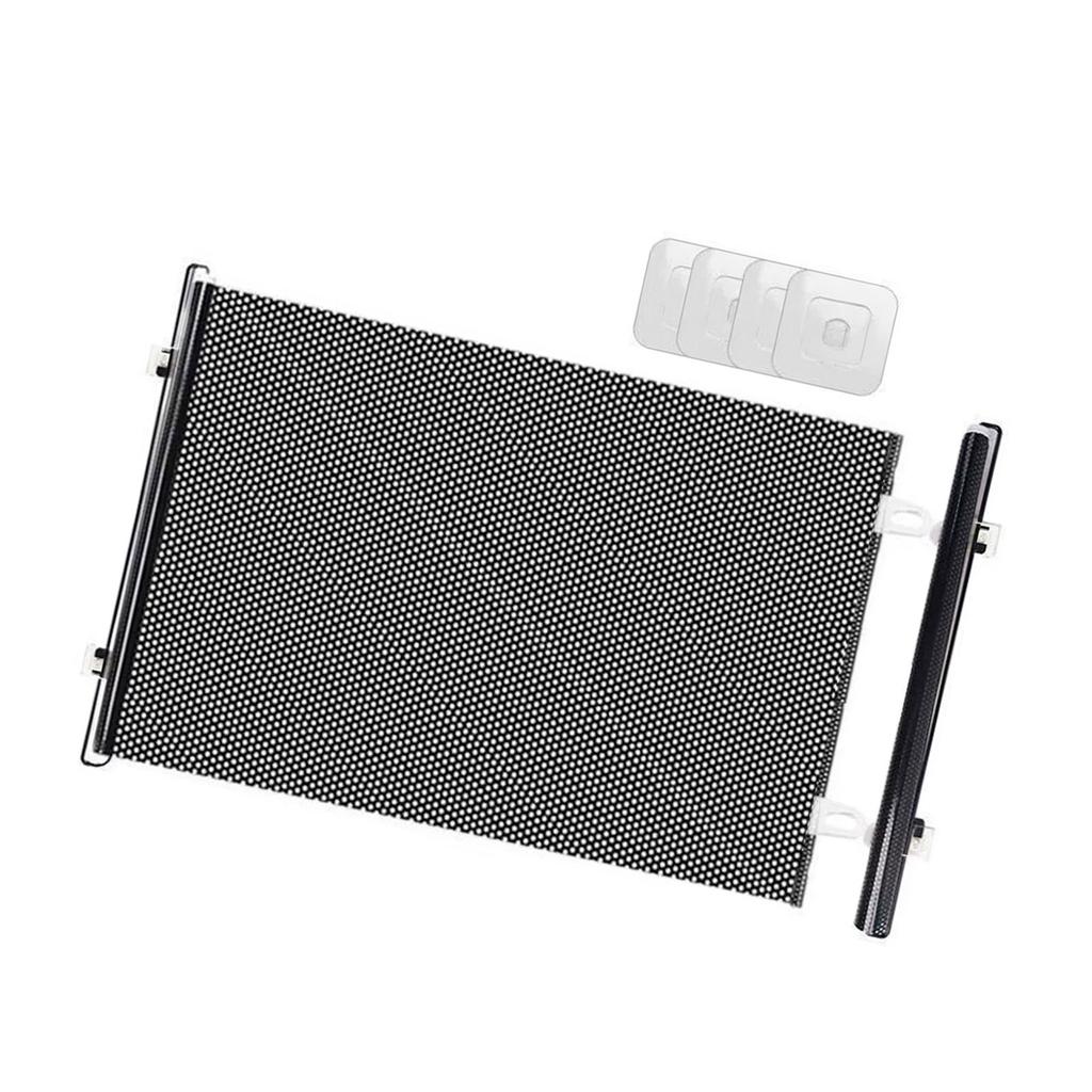 Автоматически расширяющиеся ворота для домашних животных Белый сетчатый барьер для кошек и собак с металлическим каркасом Легкая установка без инструментов Компактное решение для безопасности дома