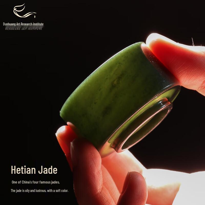 Дуньхуанское искусство Хэтянский зеленый нефрит Мастерская чайная чашка