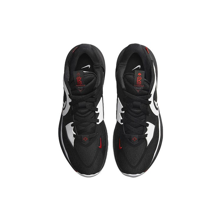 Nike Kyrie Low 5 EP Bred Unisex Sneakers Black White Chile-Red DJ6014-001