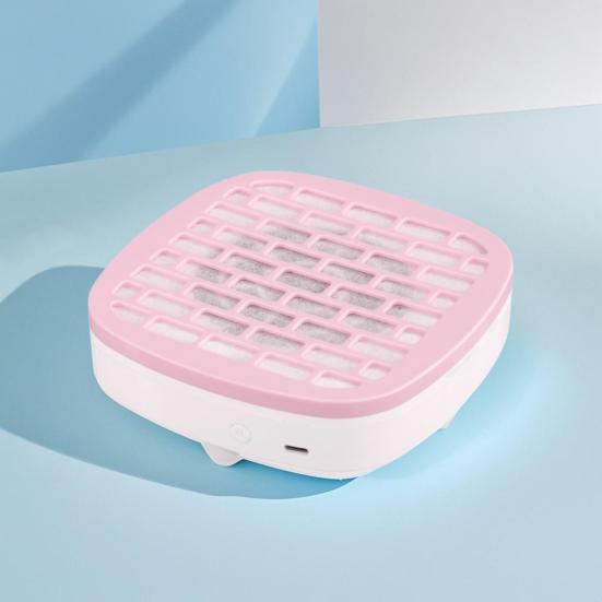 Мини-пылесос для ногтей USB Мощное всасывание 3200 об/мин Пылесборник для ногтей 3 регулируемые скорости Портативный для путешествий дома салона Вентилятор для пылесоса для ногтей с фильтром