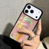 Чехол Case для iPhone 17 Air 16 Pro Max 15 Plus 11 13 Mini 14 12 Задняя крышка телефона Мороженое