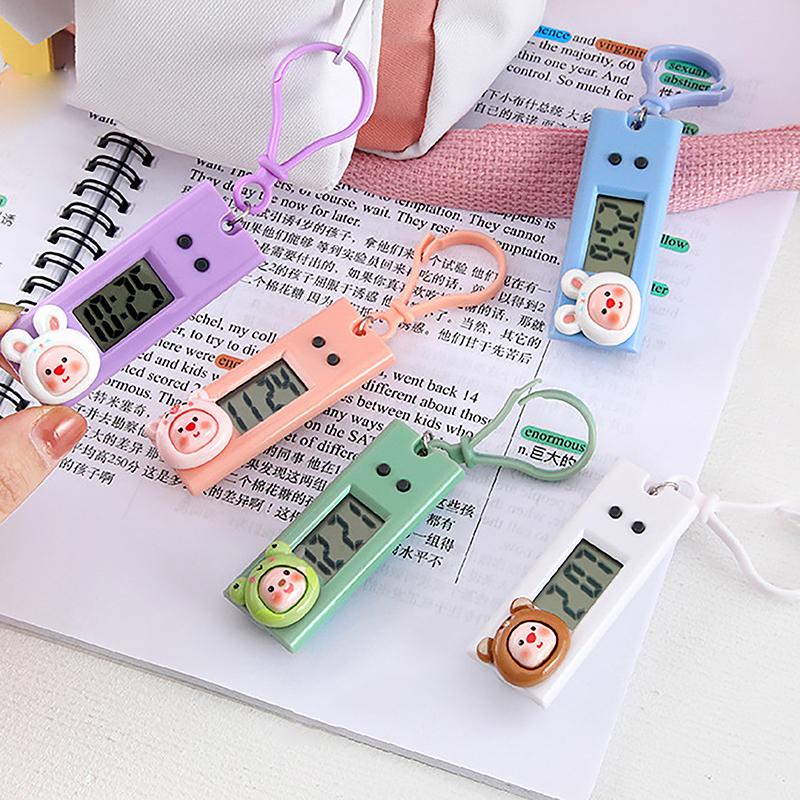 Портативные бесшумные цифровые электронные часы для студентов, экзаменов, учебы, библиотеки, мини-карманные часы с зеленой подсветкой, ЖК-дисплей