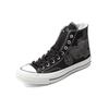 Converse Chuck Taylor All Star Холщовые Нескользящие Прочные Высокие Кеды для Скейтборда Унисекс Кроссовки Черные Белые 147122C