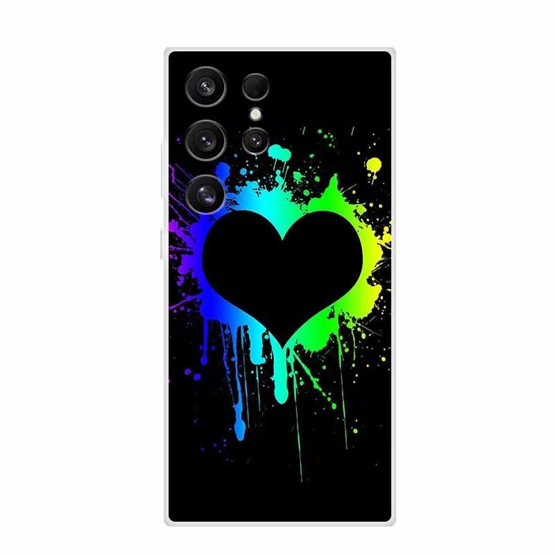 Чехол для Samsung Galaxy S24 S23 S22 Ultra S21 S24 FE S21 A55 A53 A52S A54 Ударопрочный Прозрачный Силиконовый Чехол для Телефона Coque