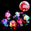 Light Up Pacifier LED Rave Party Glow Glowing Whistle Flashing Lanyard Blinking