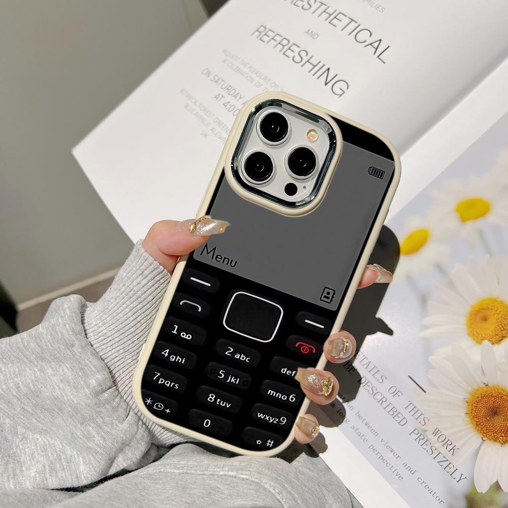 Ae95 ретро телефон дизайн художественные чехлы для телефонов Samsung A13 A32 A53 A04 A54 S24 FE S23 Ultra Infinix Hot 40i Huawei P30 металлический защитный чехол для камеры задняя крышка