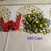 Пресс для винных крышек 26 мм, пресс для пивных крышек, с 200 пивными крышками, ручной пресс с двойным рычагом, с функцией магнитной фиксации