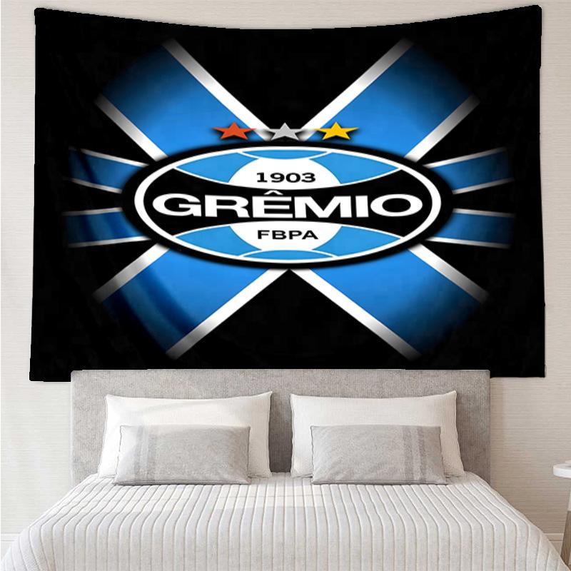 1PC Gre-mio Football Badge Printed Tapestry Room Decoration Wall Hanging for Living Room Bedroom, dormitory, Birthday and Christmas gifts