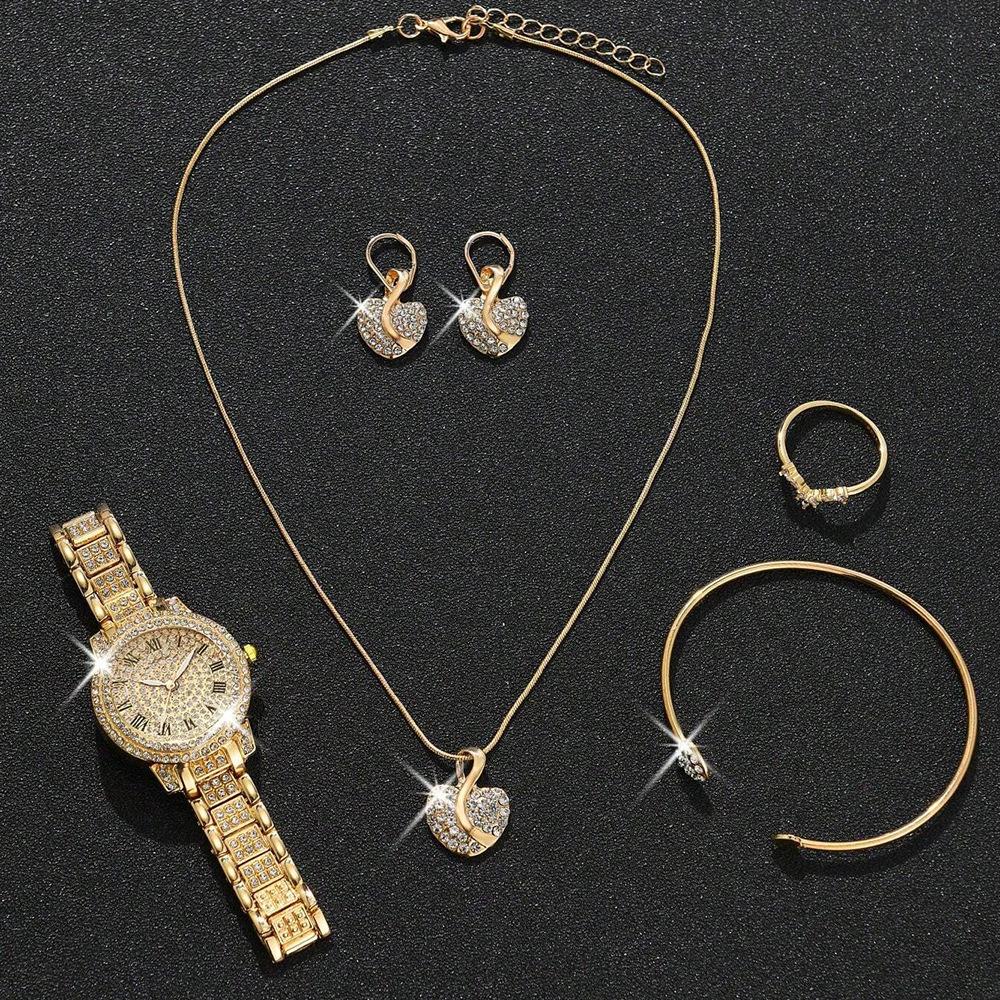 Набор женских часов Cornucopia Diamond Премиальные Римские Кварцевые Часы Только Ремешок