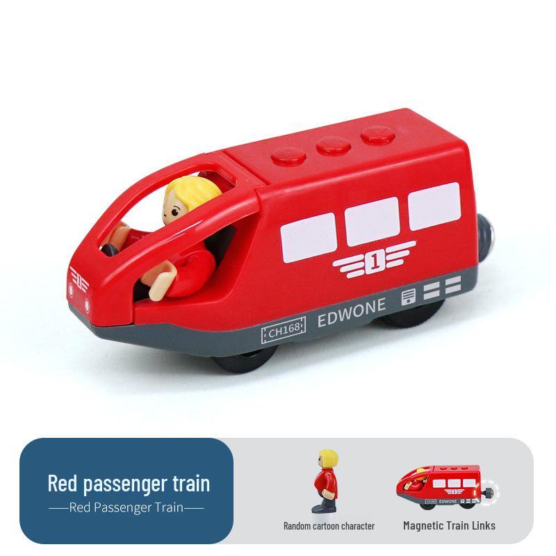 Магнитный Электрический Паровозик Игрушка для Детей - Совместим со Всеми Деревянными Дорожками