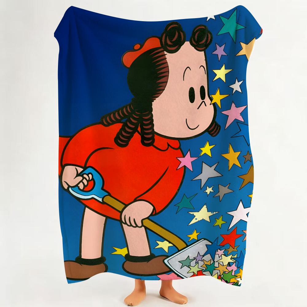cartoon L LooLoo K Kids Throw Flannel Throw Blanket Suitable for Sofa Living Room Bedroom