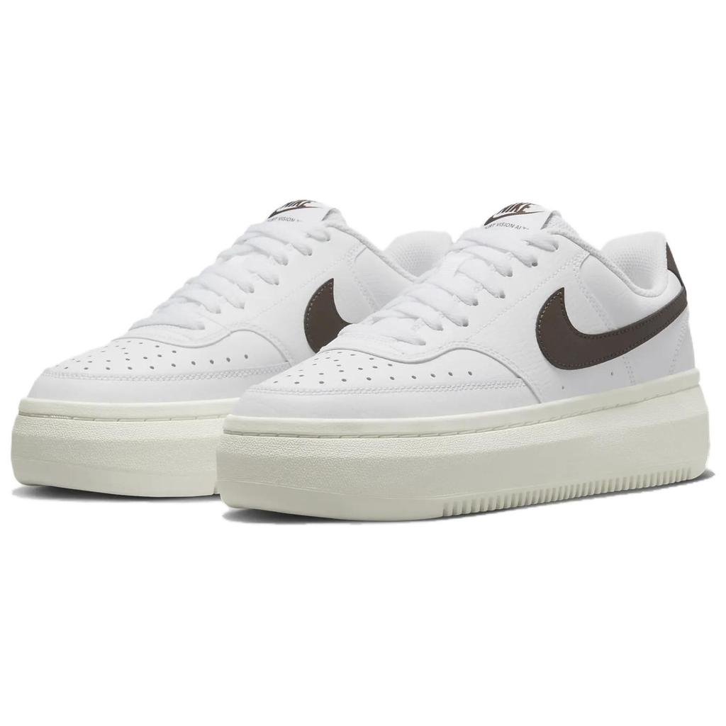 Nike Court Vision Alta White Baroque Brown Женские кроссовки Sail DM0113-103