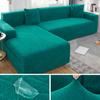 Jacquard Waterproof Sofa Covers Corner Thick Sofa Slipcover Elastic Solid Color Couch Cover For Living Room 1 /2 /3 /4 Seater