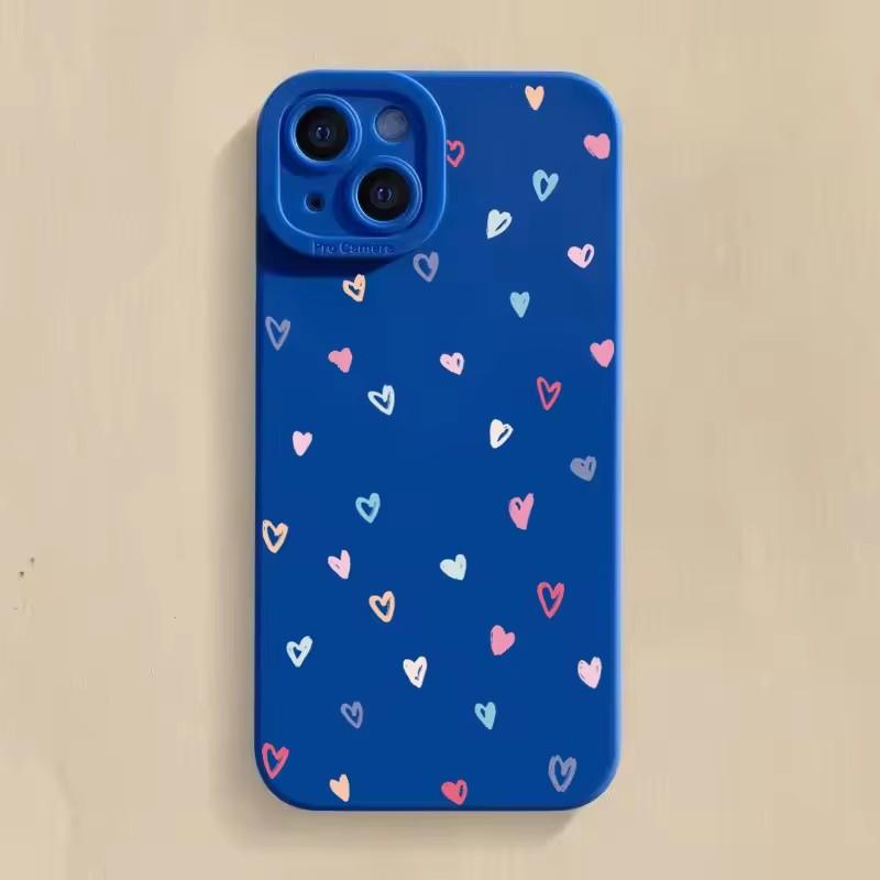 Красочный маленький силиконовый чехол-сердечко для Samsung Galaxy S25 S24 S23 Ultra S22 Plus S21 FE S20 A55 A54 A35 A15