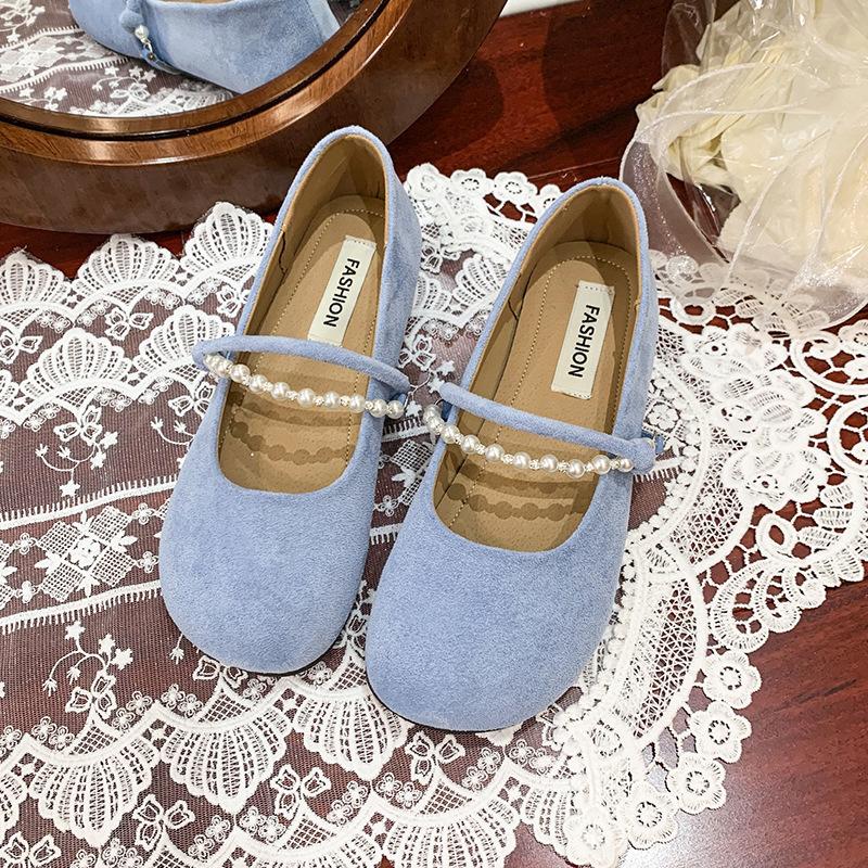 Late Evening Breeze Gentle Shoes Flat Single Shoes Women's 2025 New Summer Mary Jane Shoes with Skirts Soft-soled Maternity Shoes