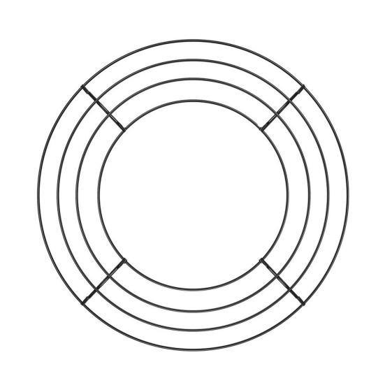 20cm/25cm Metal Hoop Wreath Frame Wire Ring Flower Garland Holder DIY Wreath Making Supplies for Festival Wedding Party