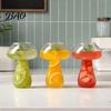 Fruit Tea Cup Mushroom Cocktail Glass Cup, Creative Clear Wine Glasses, Borosilicate Cute Coffee Cups, Novelty Drinkware Bar KTV Tool Sparkling Drink
