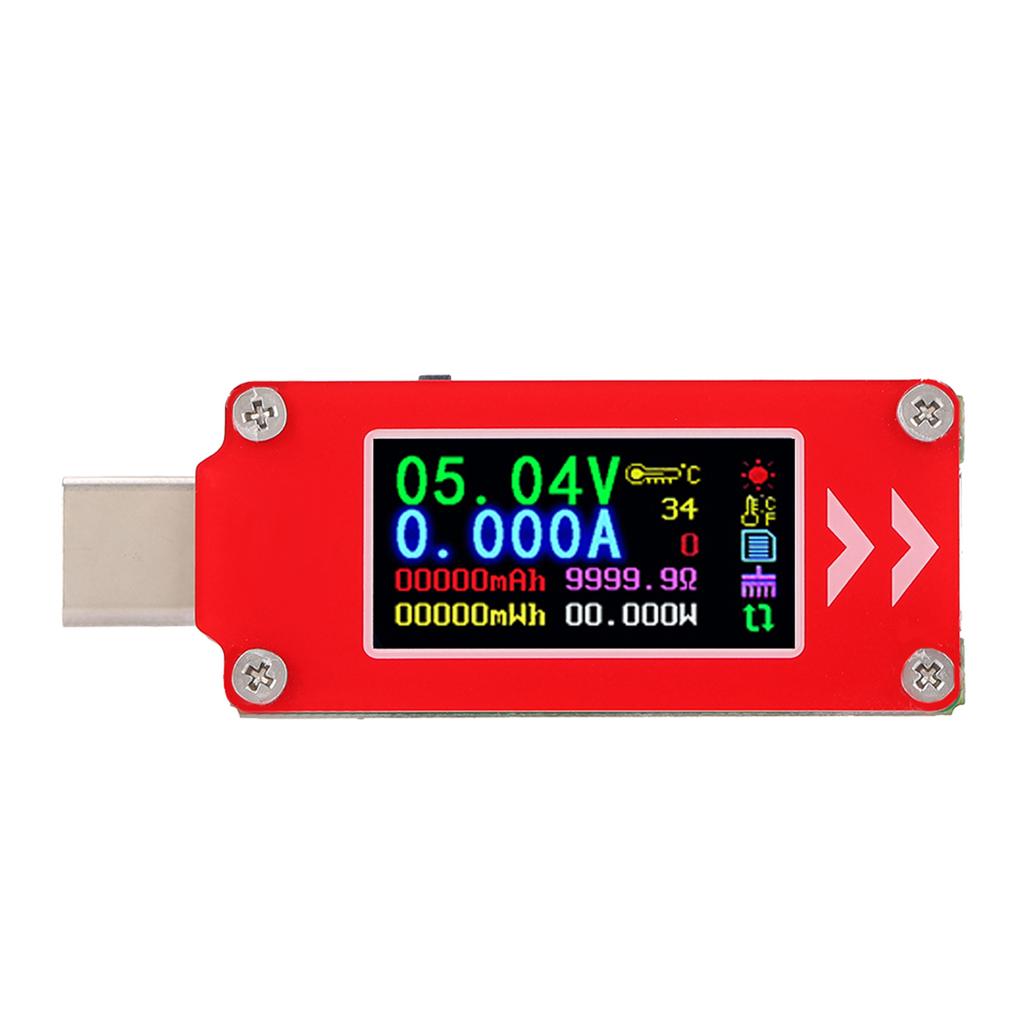 TC64 Color Display PD Charger Type C Tester Charging Voltage Current Capacity Detector Meter
