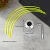Universal Aluminum Trimmer Head With Four Trimmer Lines For Brush Cutter Grass Trimmer Head Replacement Tool Part