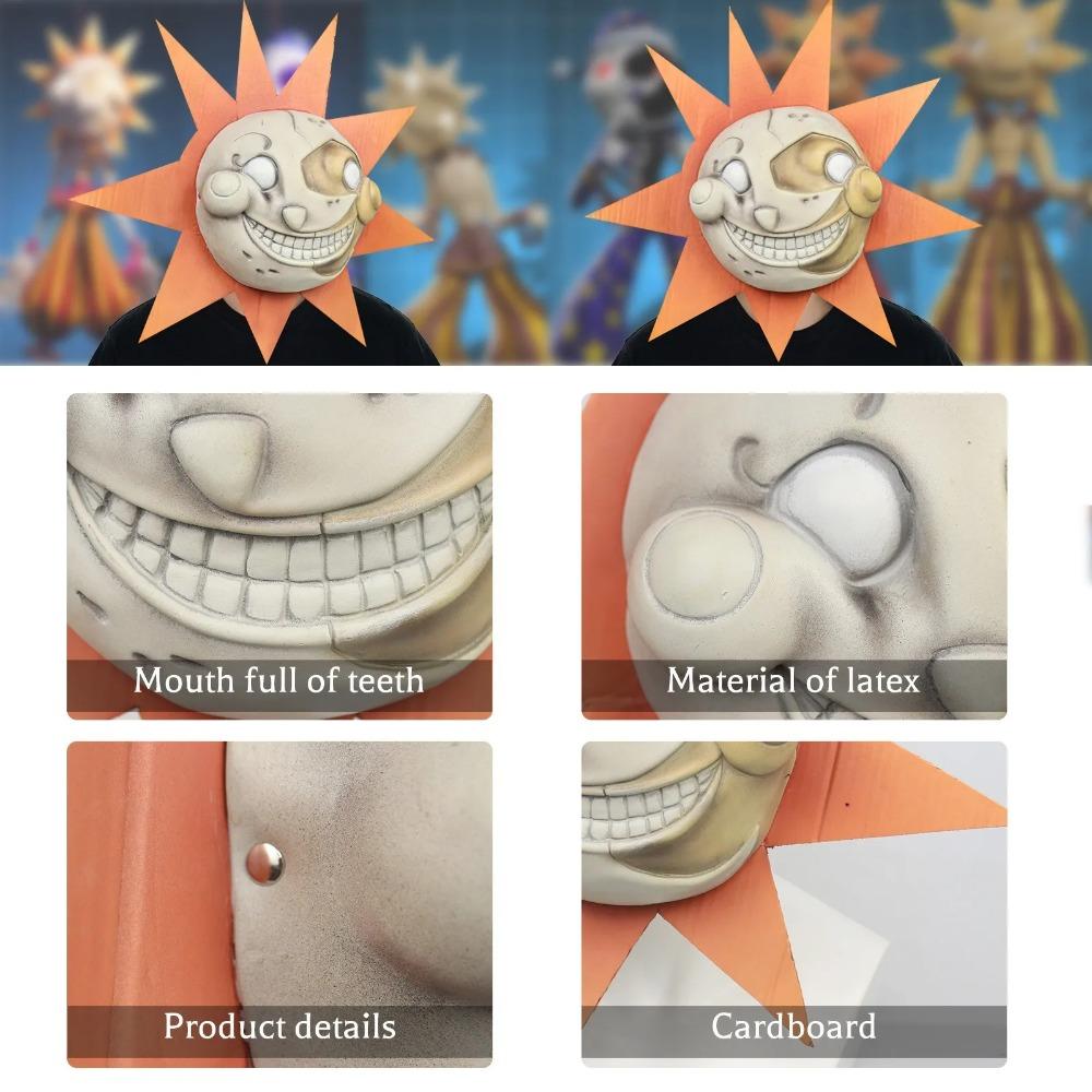 Security Breach Cosplay Prop, Sun Mask, Halloween Party Costume