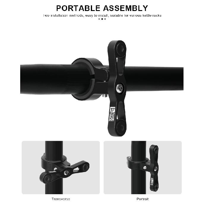 RIDERACE Bicycle Bottle Cage Adapter Mountain Bike Kettle Stand Base Water Cup Holder For Road Cycling Handlebar Seatpost 6