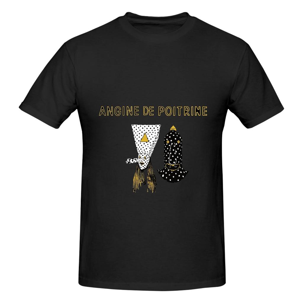 1 Piece Two Novelty Graphic 100 Cotton Tshirt Aangine De Poitrine Rock Tees Tops For Unisex