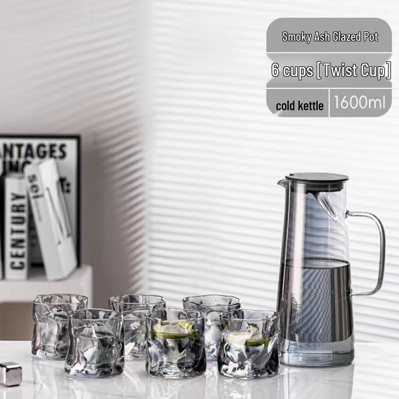 Glass Pitcher and Cups Set