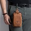 Men Vintage Leather Belt Bag Travel Cell Phone Purse Wallet Waist Bag Fanny Pack