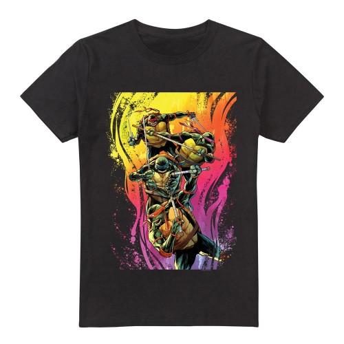 Teenage Mutant Ninja Turtles Мужская горячая футболка Rainbow Warriors